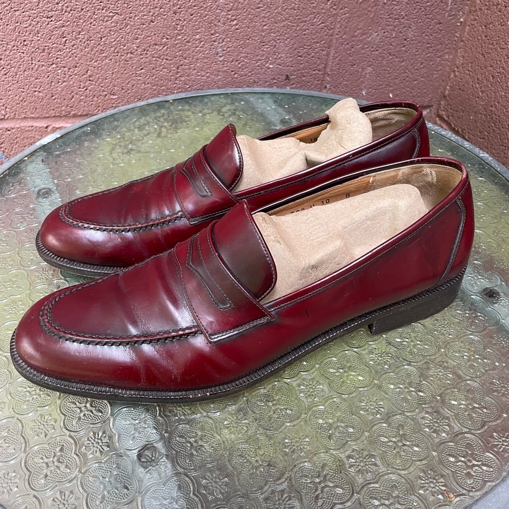 Salvatore Ferragamo Men’s Leather Loafers Size 10 B